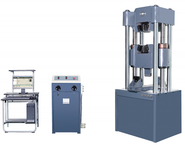 Nove etapas para teste de máquina de teste universal hidráulico.